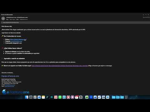 Correo de Bienvenida y Credenciales